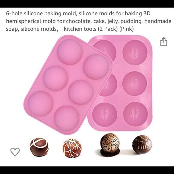 Set of three silicone six hole molds for baking. - Picture 7 of 7